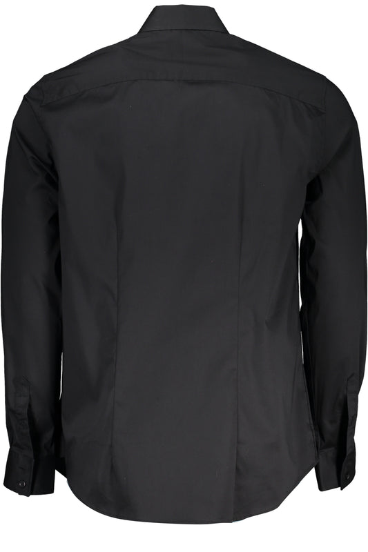 GUESS JEANS CAMICIA MANICHE LUNGHE UOMO NERO