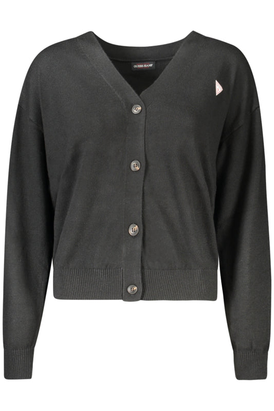 GUESS JEANS CARDIGAN DONNA NERO