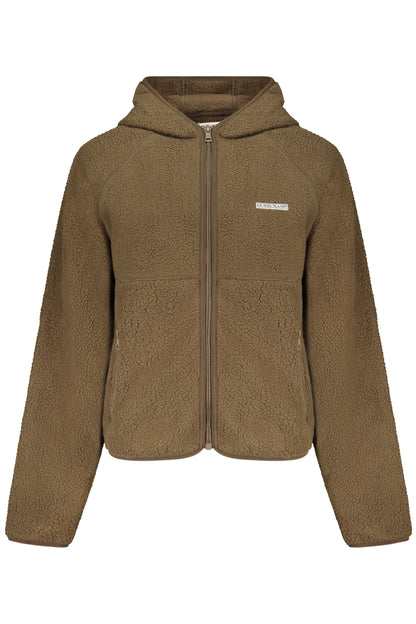 GUESS JEANS FELPA CON ZIP DONNA MARRONE