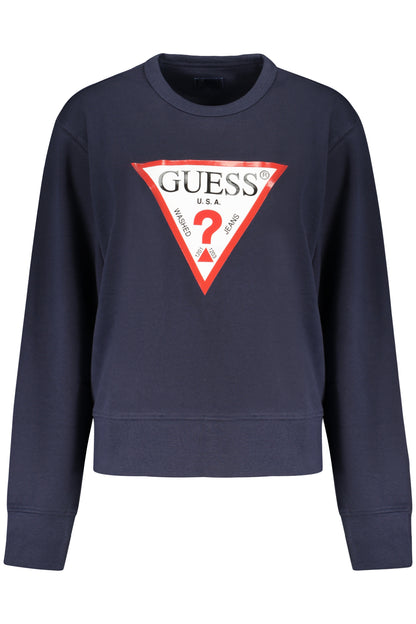 GUESS JEANS FELPA SENZA ZIP DONNA BLU