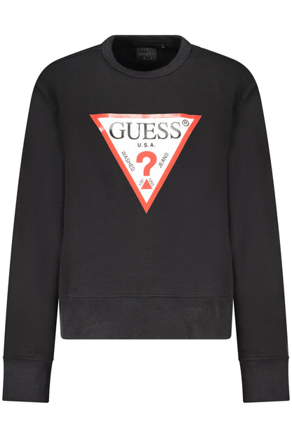 GUESS JEANS FELPA SENZA ZIP DONNA NERO