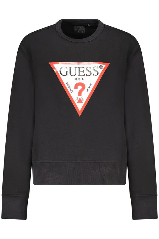 GUESS JEANS FELPA SENZA ZIP DONNA NERO