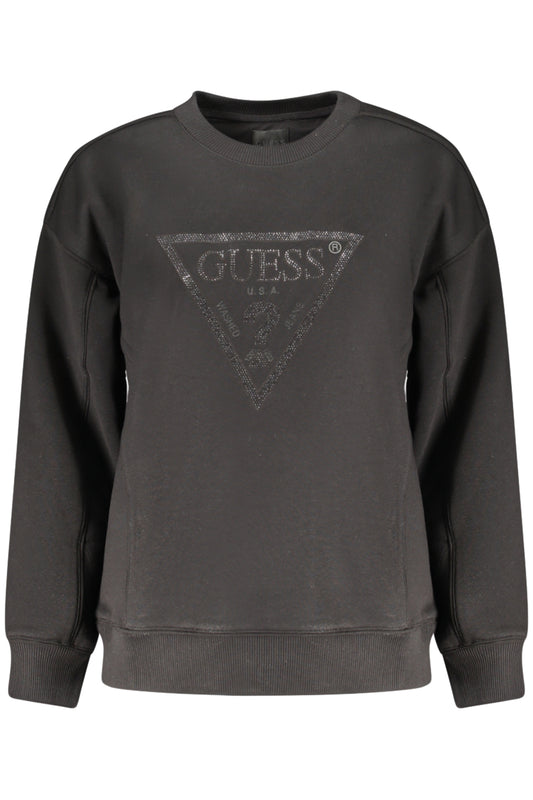 GUESS JEANS FELPA SENZA ZIP DONNA NERO