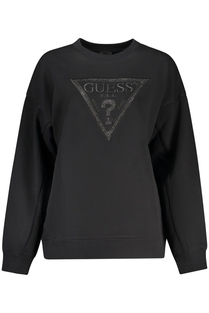 GUESS JEANS FELPA SENZA ZIP DONNA NERO