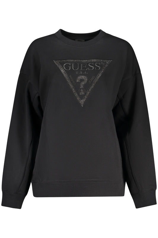 GUESS JEANS FELPA SENZA ZIP DONNA NERO