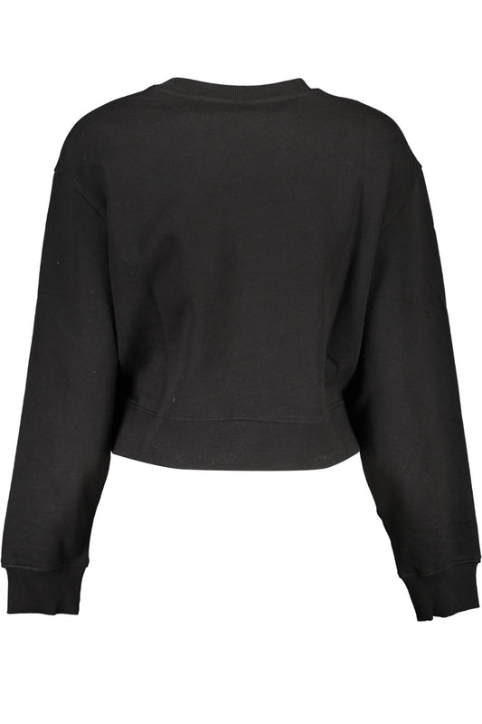 GUESS JEANS FELPA SENZA ZIP DONNA NERO