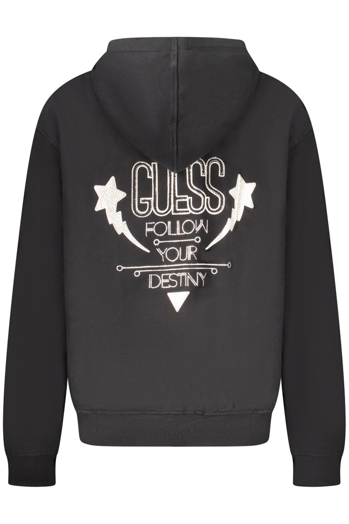 GUESS JEANS FELPA SENZA ZIP DONNA NERO