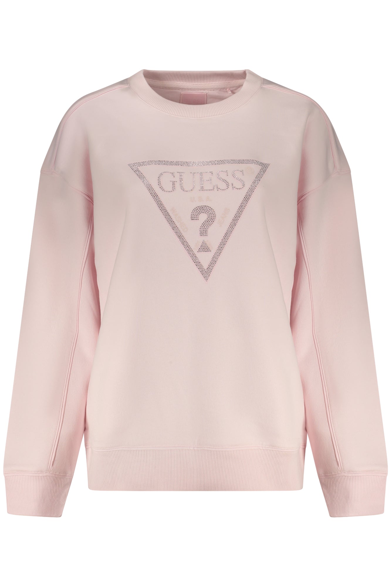 GUESS JEANS FELPA SENZA ZIP DONNA ROSA