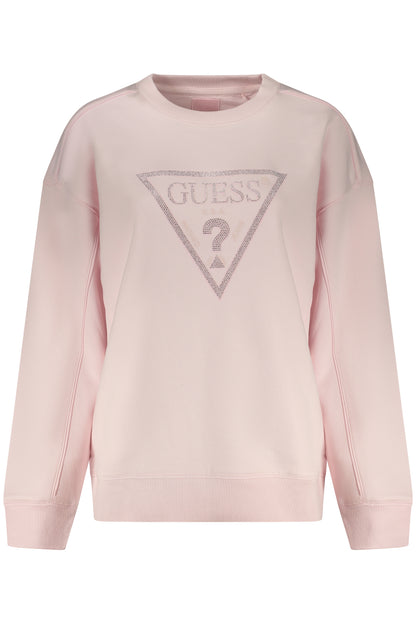 GUESS JEANS FELPA SENZA ZIP DONNA ROSA