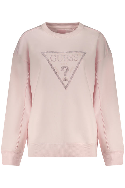 GUESS JEANS FELPA SENZA ZIP DONNA ROSA