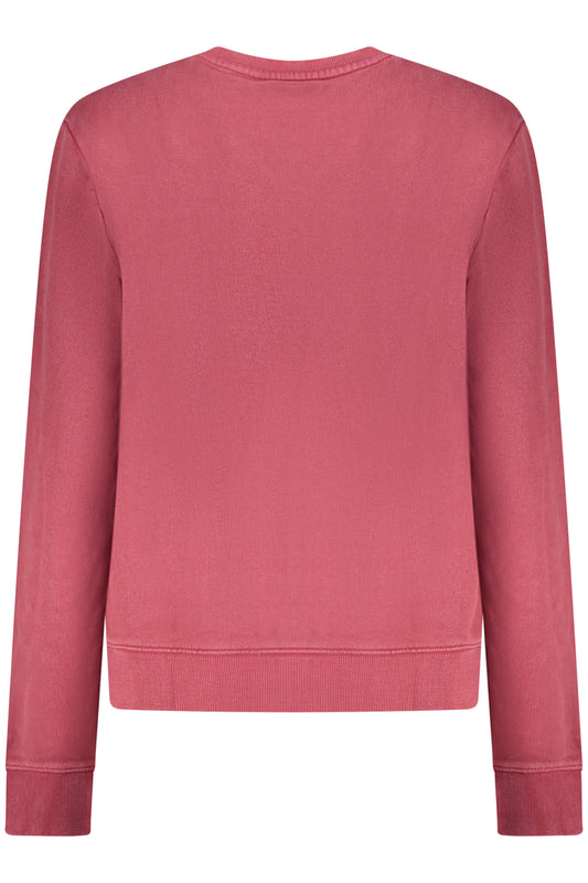 GUESS JEANS FELPA SENZA ZIP DONNA ROSSO