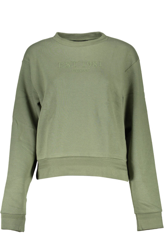 GUESS JEANS FELPA SENZA ZIP DONNA VERDE