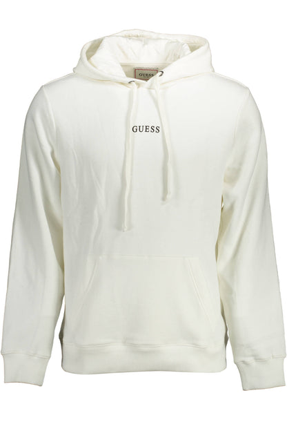 GUESS JEANS FELPA SENZA ZIP UOMO BIANCO