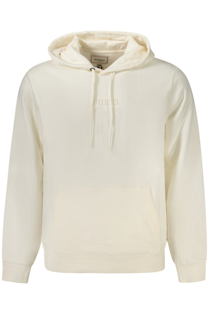 GUESS JEANS FELPA SENZA ZIP UOMO BIANCO