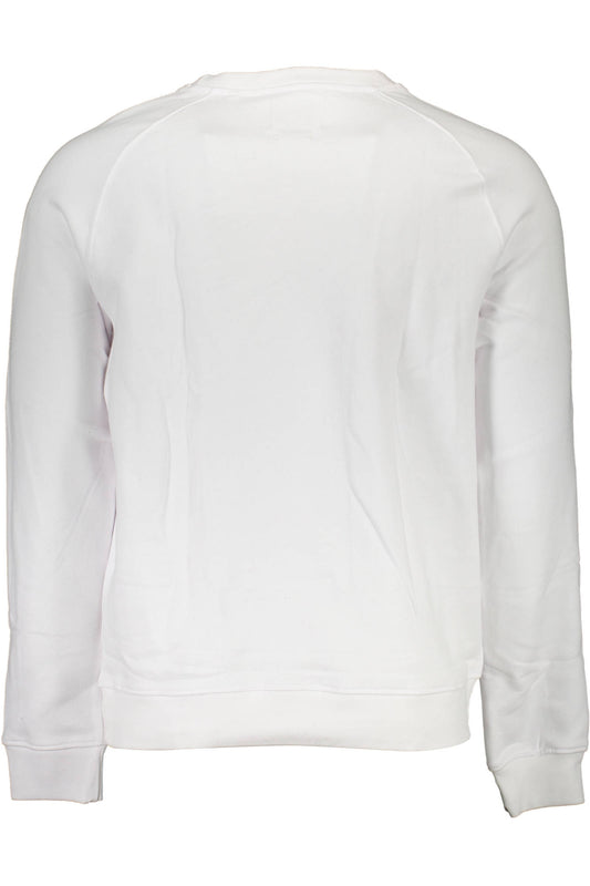 GUESS JEANS FELPA SENZA ZIP UOMO BIANCO