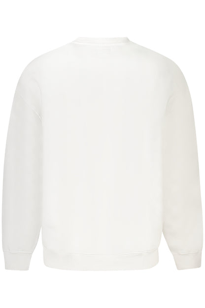 GUESS JEANS FELPA SENZA ZIP UOMO BIANCO