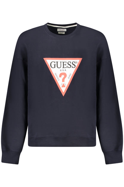 GUESS JEANS FELPA SENZA ZIP UOMO BLU