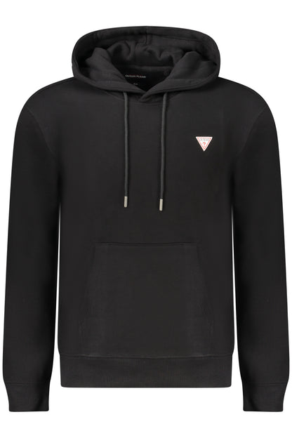GUESS JEANS FELPA SENZA ZIP UOMO NERO
