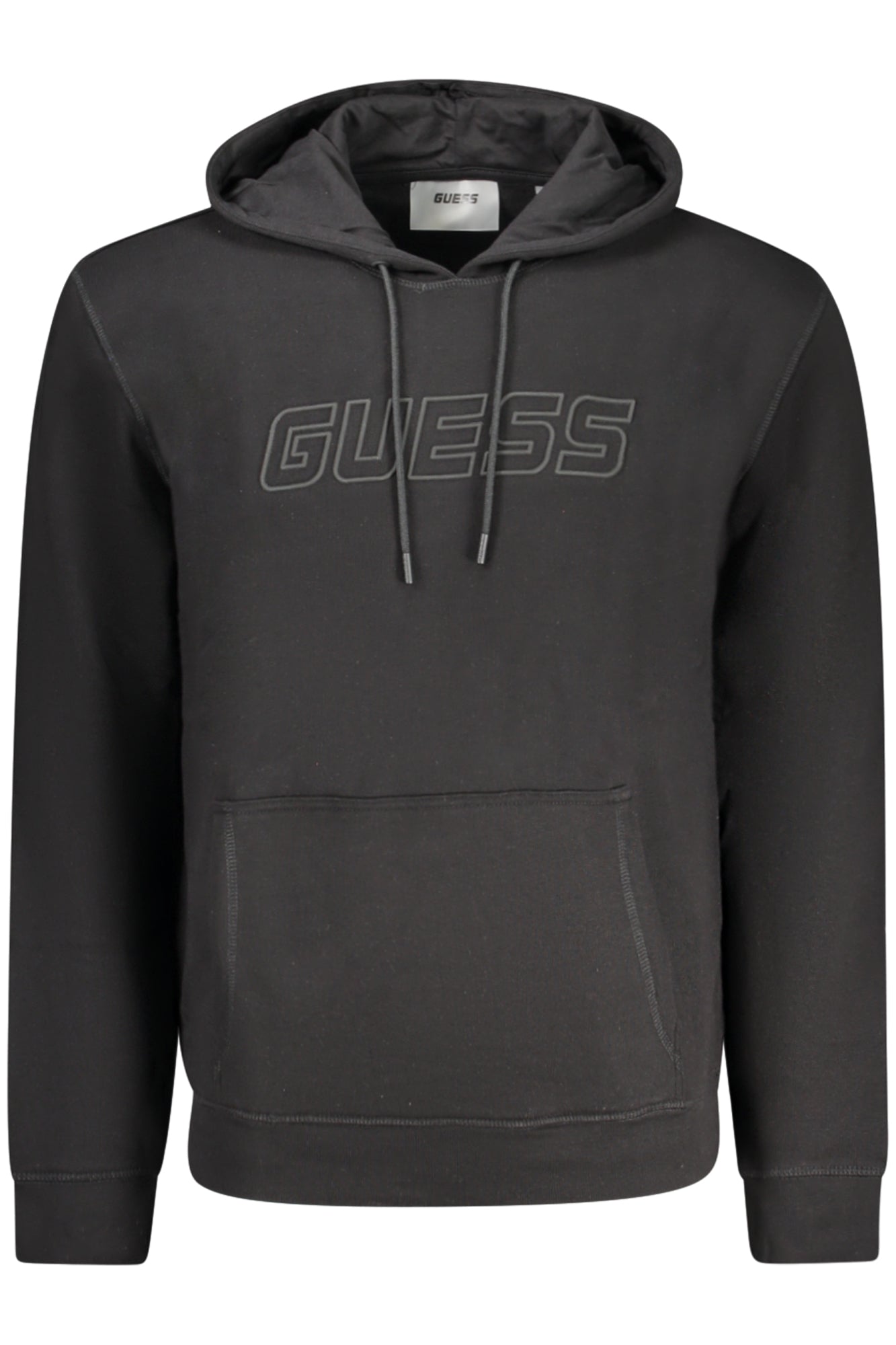 GUESS JEANS FELPA SENZA ZIP UOMO NERO