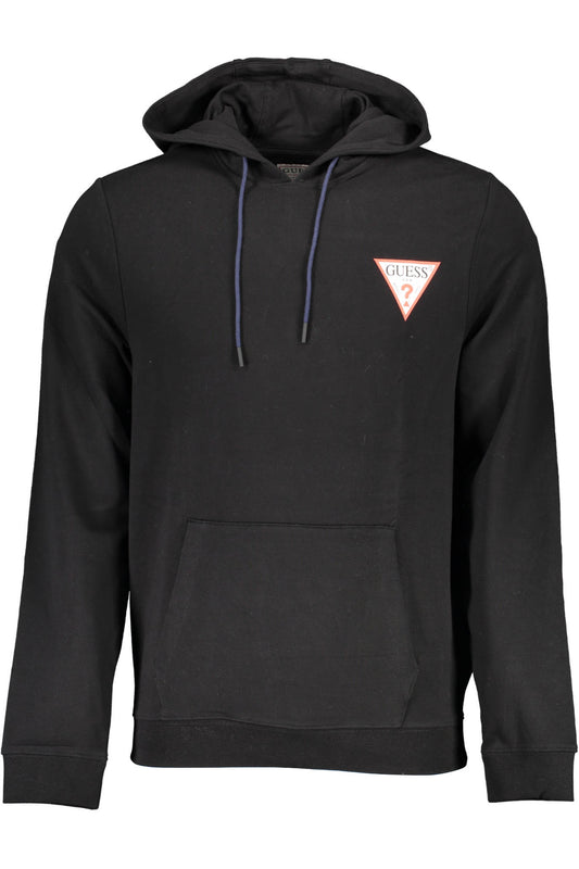 GUESS JEANS FELPA SENZA ZIP UOMO NERO
