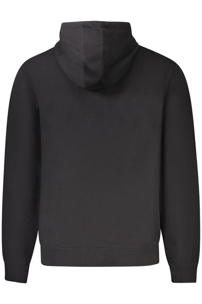 GUESS JEANS FELPA SENZA ZIP UOMO NERO