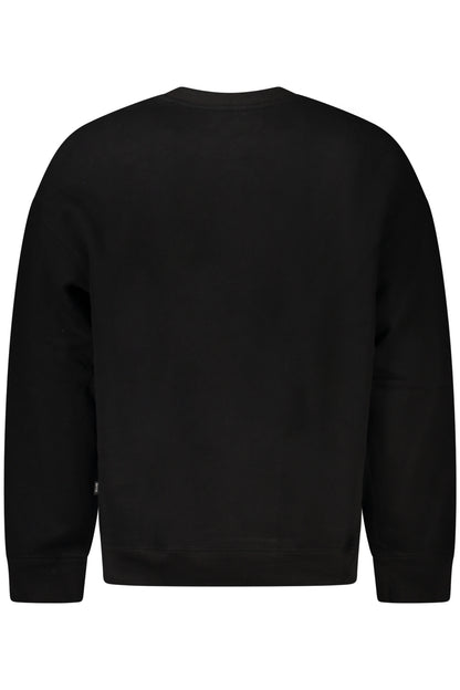 GUESS JEANS FELPA SENZA ZIP UOMO NERO