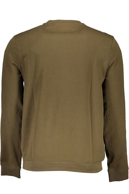 GUESS JEANS FELPA SENZA ZIP UOMO VERDE