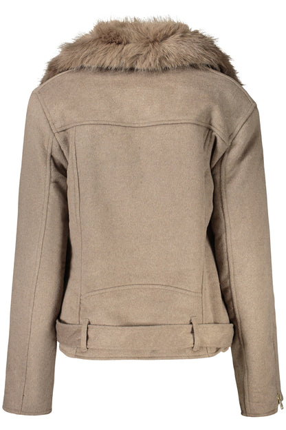 GUESS JEANS GIACCA SPORTIVA DONNA BEIGE