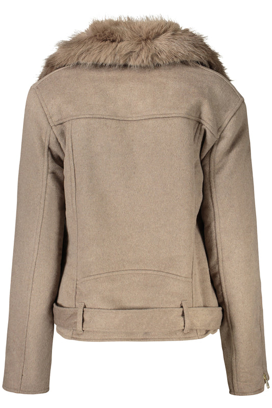 GUESS JEANS GIACCA SPORTIVA DONNA BEIGE