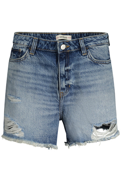GUESS JEANS JEANS SHORT DONNA AZZURRO