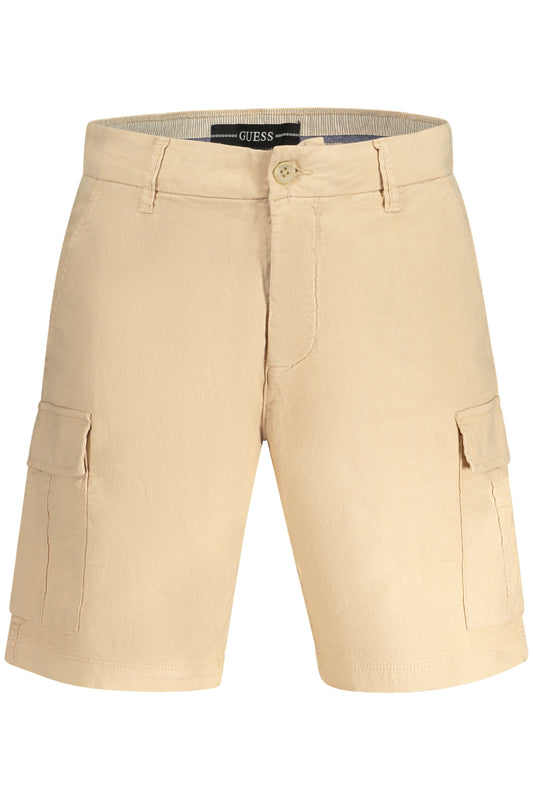 GUESS JEANS PANTALONE BERMUDA UOMO BEIGE