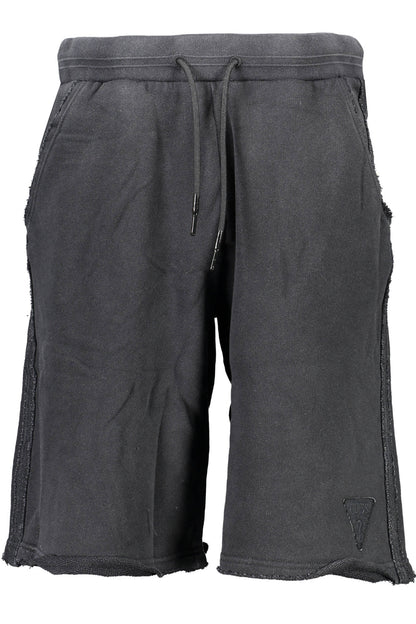 GUESS JEANS PANTALONE BERMUDA UOMO NERO