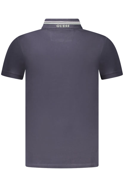 GUESS JEANS POLO MANICHE CORTE UOMO BLU