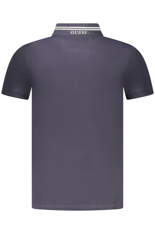 GUESS JEANS POLO MANICHE CORTE UOMO BLU