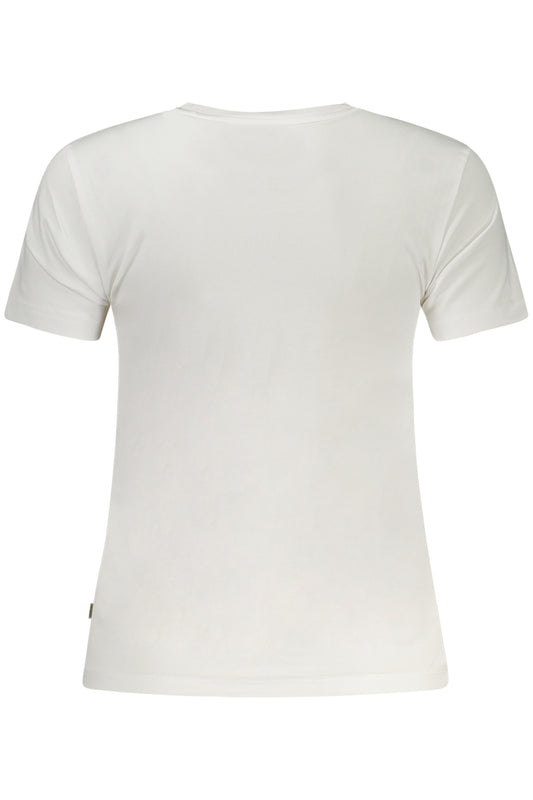 GUESS JEANS T-SHIRT MANICHE CORTE DONNA BIANCO