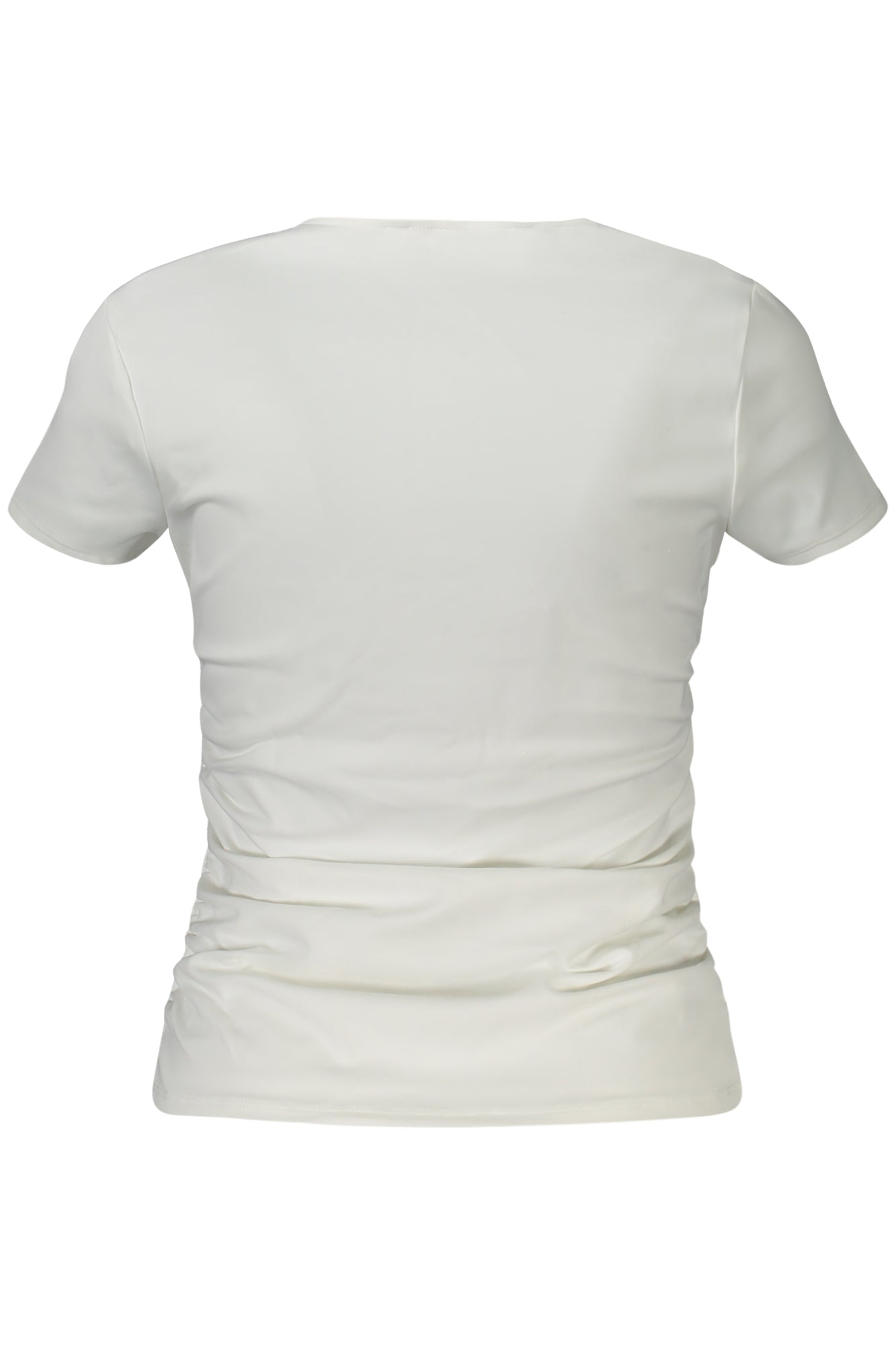GUESS JEANS T-SHIRT MANICHE CORTE DONNA BIANCO