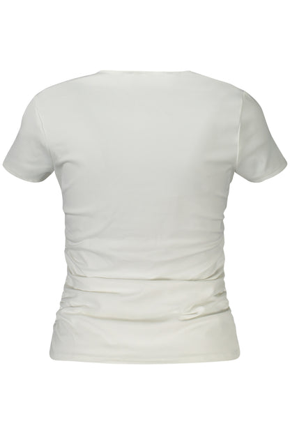 GUESS JEANS T-SHIRT MANICHE CORTE DONNA BIANCO