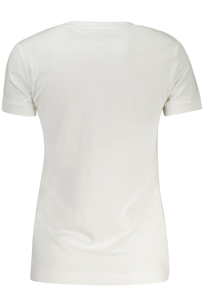 GUESS JEANS T-SHIRT MANICHE CORTE DONNA BIANCO