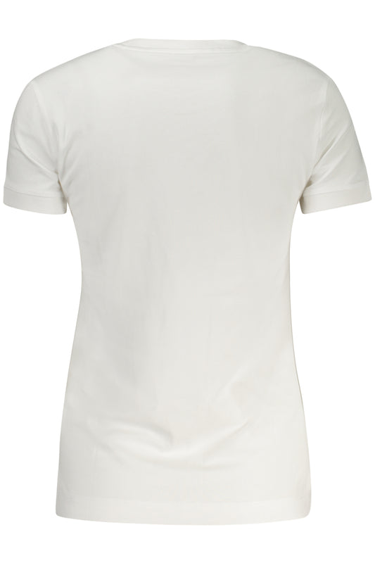 GUESS JEANS T-SHIRT MANICHE CORTE DONNA BIANCO