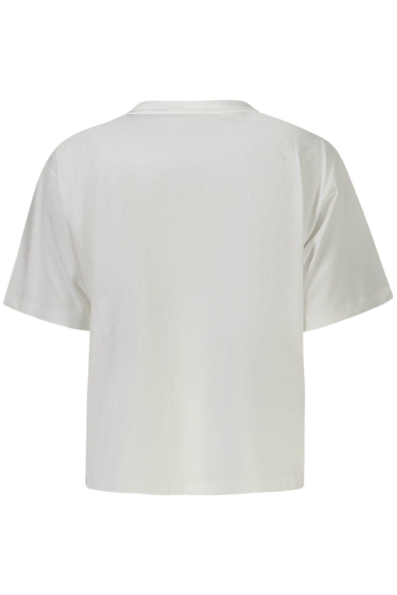 GUESS JEANS T-SHIRT MANICHE CORTE DONNA BIANCO