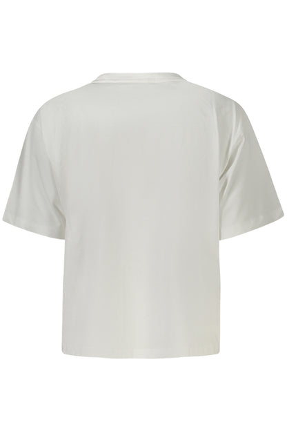 GUESS JEANS T-SHIRT MANICHE CORTE DONNA BIANCO