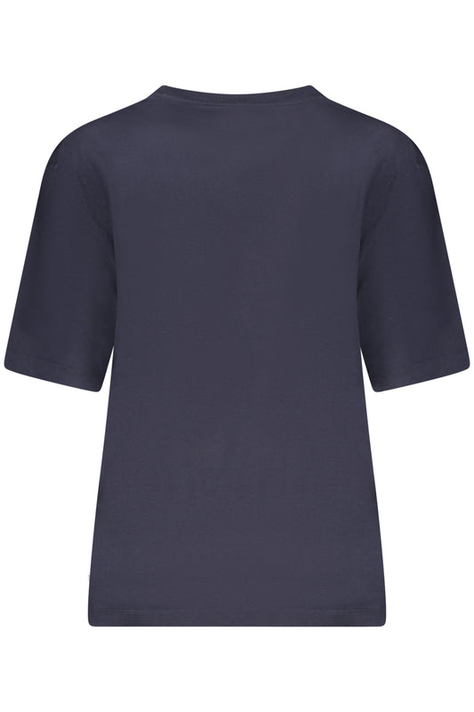 GUESS JEANS T-SHIRT MANICHE CORTE DONNA BLU