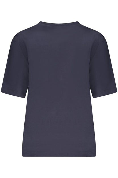 GUESS JEANS T-SHIRT MANICHE CORTE DONNA BLU