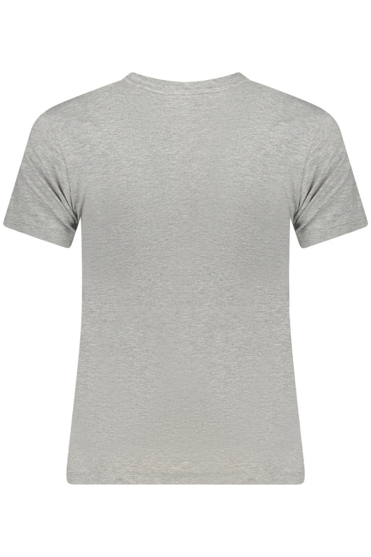 GUESS JEANS T-SHIRT MANICHE CORTE DONNA GRIGIO