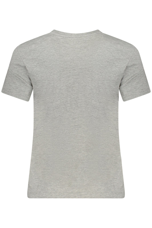 GUESS JEANS T-SHIRT MANICHE CORTE DONNA GRIGIO