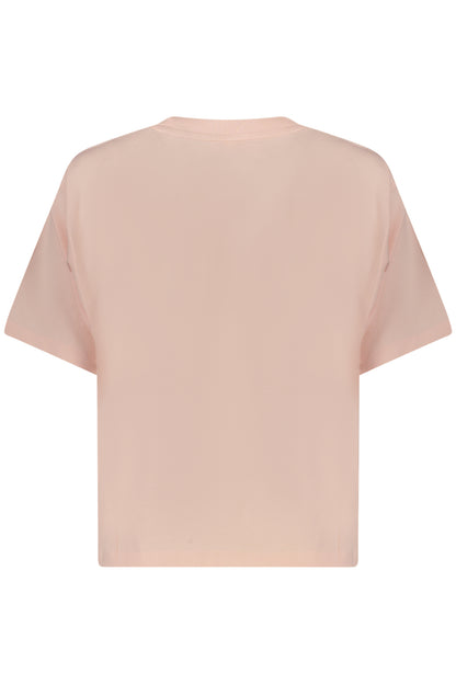 GUESS JEANS T-SHIRT MANICHE CORTE DONNA ROSA