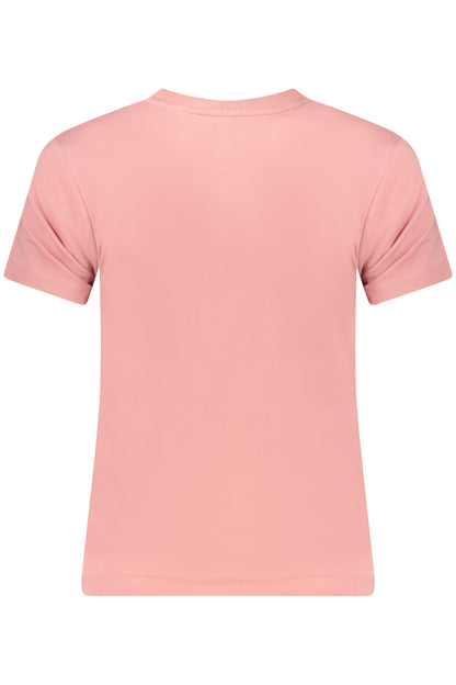 GUESS JEANS T-SHIRT MANICHE CORTE DONNA ROSA
