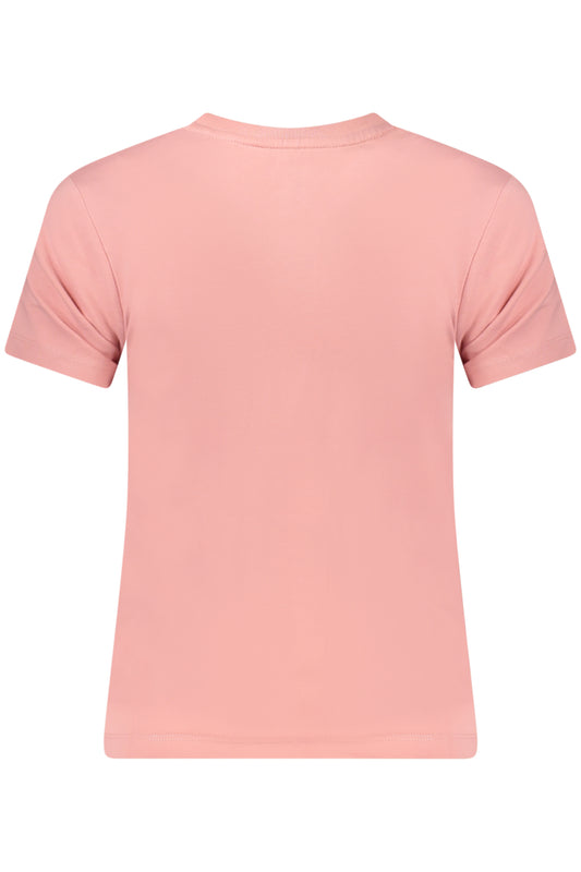 GUESS JEANS T-SHIRT MANICHE CORTE DONNA ROSA