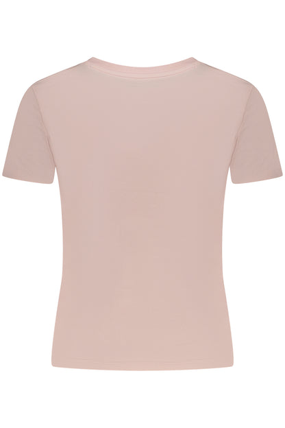 GUESS JEANS T-SHIRT MANICHE CORTE DONNA ROSA