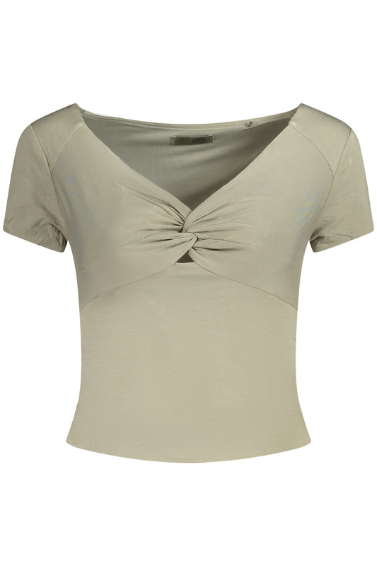 GUESS JEANS T-SHIRT MANICHE CORTE DONNA VERDE